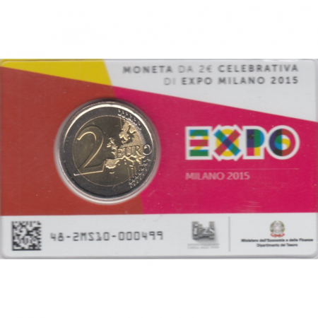 2 € Italien - 2015 - EXPO 2015 in Mailand - CoinCard