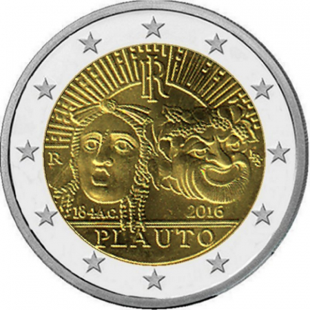 2 € Italien - 2016 - 2200. Geburtstag von Plauto