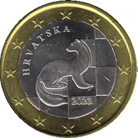 Kroatien 2023 - 1 € Kursmünze