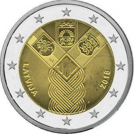 2 € Lettland - 2018 - 100 Jahre Unabhängigkeit