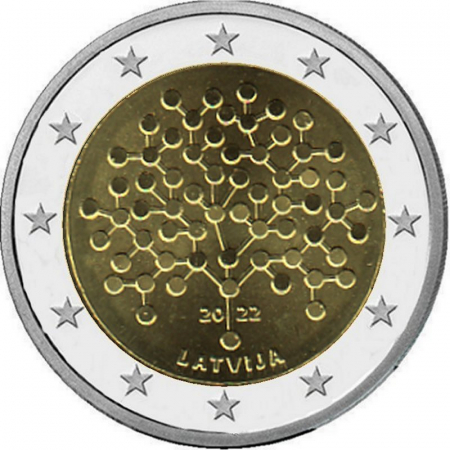 2 € Lettland - 2022 - 100 Jahre Lettische Zentralbank