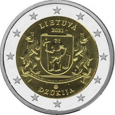 2 € Litauen - 2021 - Region Dzükija