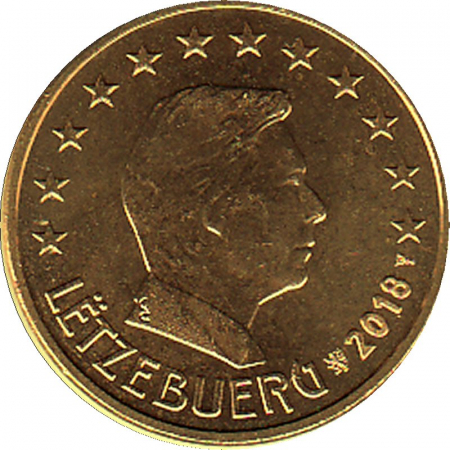 Luxemburg - 2018 - 2 Cent Kursmünze