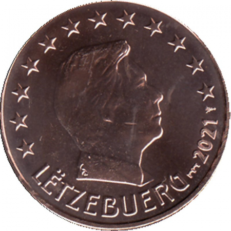 1 Cent Luxemburg - 2021 - Kursmünze - Mz: Brücke