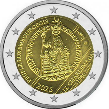2 € Luxemburg - 2026 - Karlspreis