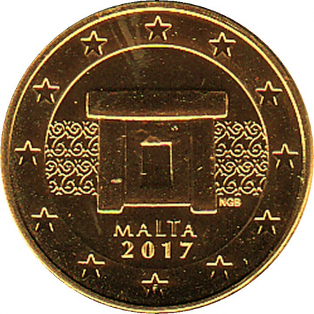 Malta - 2017 - 1 Cent Kursmünze aus KMS