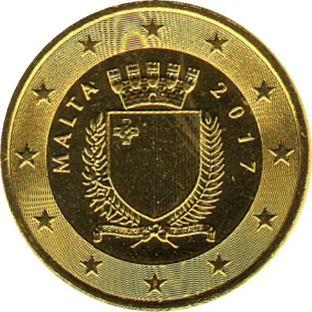 Malta - 2017 - 50 Cent Kursmünze aus KMS