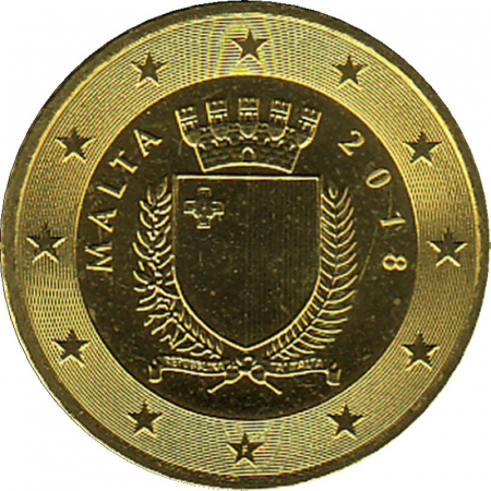 Malta - 2018 - 20 Cent Kursmünze aus KMS