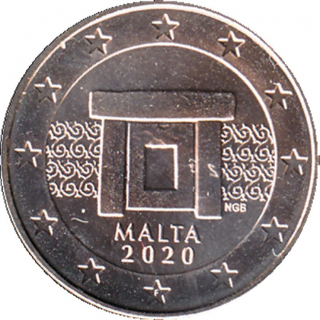 Malta - 2020 - 1 Cent Kursmünze aus KMS