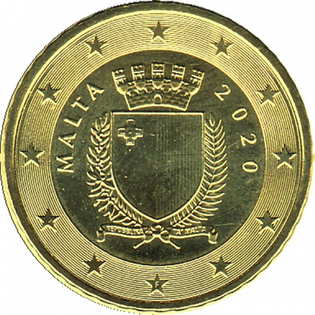 Malta - 2020 - 50 Cent Kursmünze aus KMS