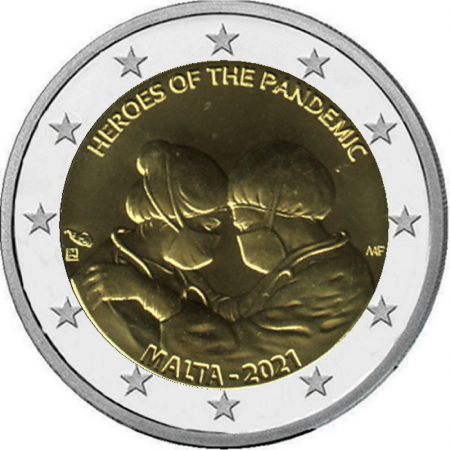 2 € Malta - 2021 - Helden der Pandemie