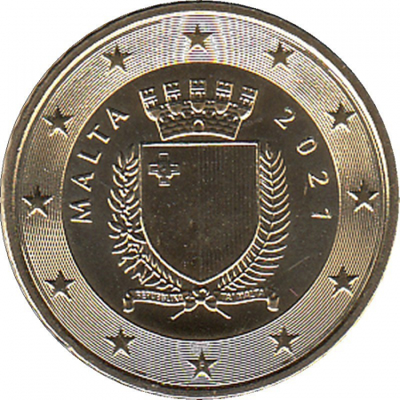 Malta - 2021 - 10 Cent Kursmünze aus KMS