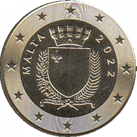 Malta - 2022 - 50 Cent Kursmünze aus KMS