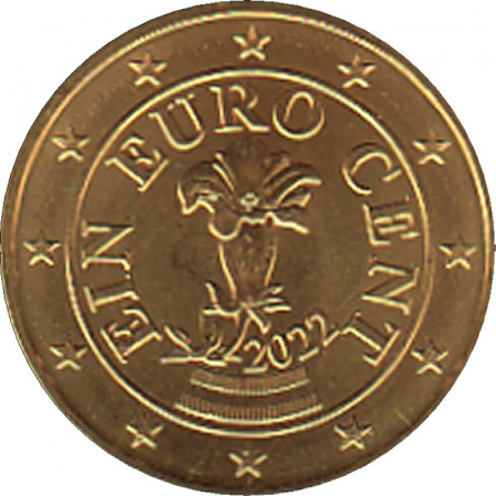 Österreich - 2022 - 1 Cent Kursmünze