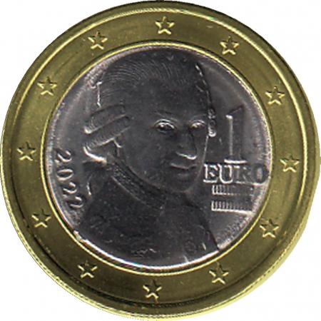 Österreich - 2022 - 1 € Kursmünze