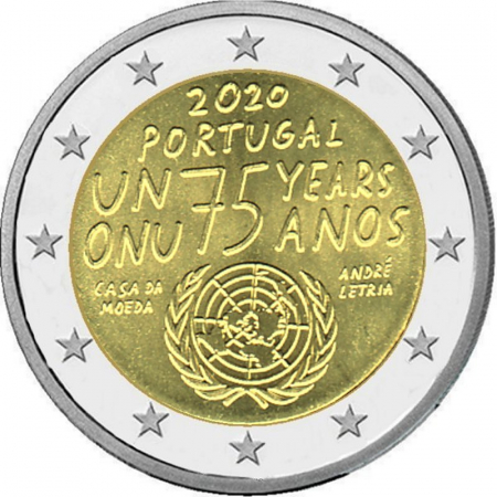 2 € Portugal - 2020 - 75 Jahre Vereinte Nationen