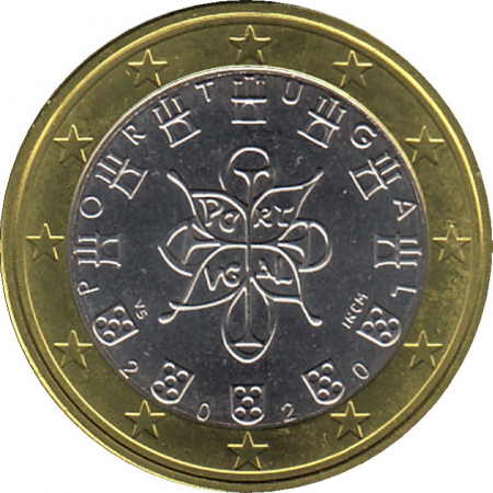 Portugal - 2020 - 1 Euro Kursmünze aus KMS