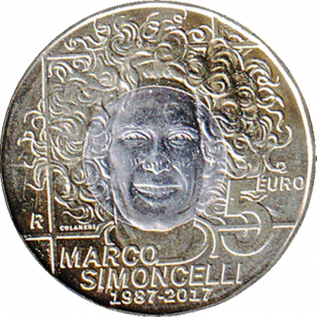 5 € San Marino - 2017 - Marco Simoncelli