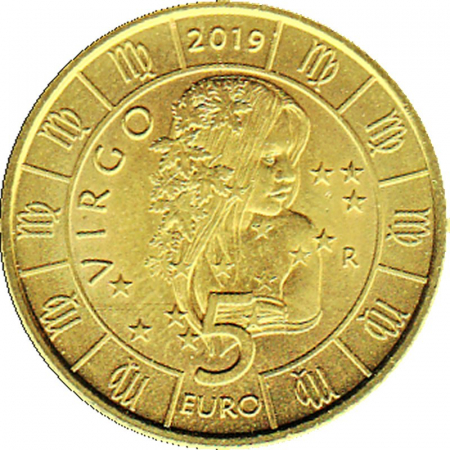 5 € San Marino - 2019 - Sternkreiszeichen: Jungfrau