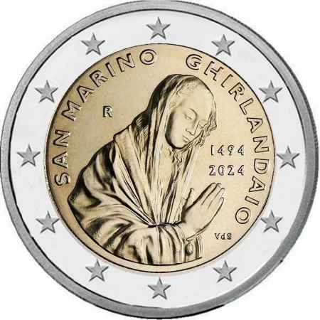 2 € San Marino - 2024 - 530. Todestag von Ghirlandaio