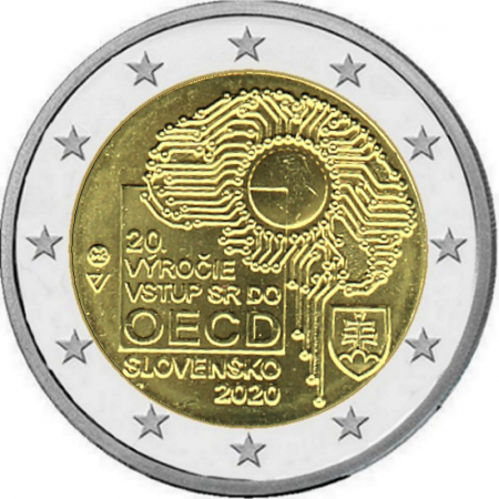 2 € Slowakei - 2020 - 20. Jahrestag des Beitritts zur OECD