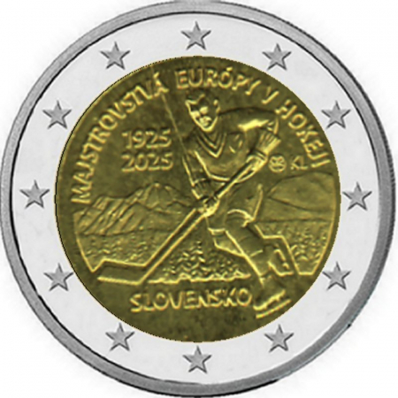 2 € Slowakei - 2025 - Internationales Sportturnier  Eishockey