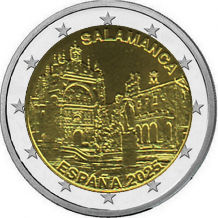 2 € Spanien - 2025 - Altstadt von Salamanca