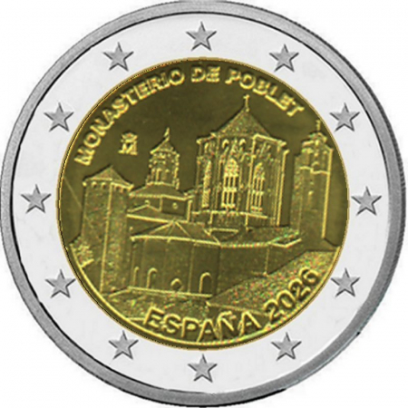 2 € Spanien - 2026 - Kloster von Poblet