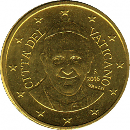 Vatikan 2016 - 50 Cent Kursmünze aus KMS
