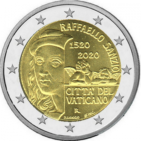 2 € Vatikan - 2020 - 500. Todestag von Raffael