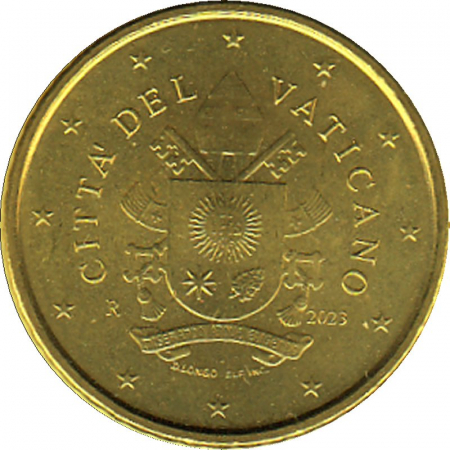Vatikan 2023 - 10 Cent Kursmünze aus KMS