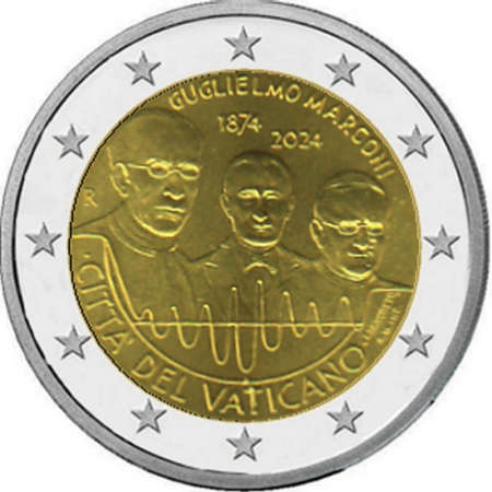 2 € Vatikan - 2024 - Guglielmo Marconi