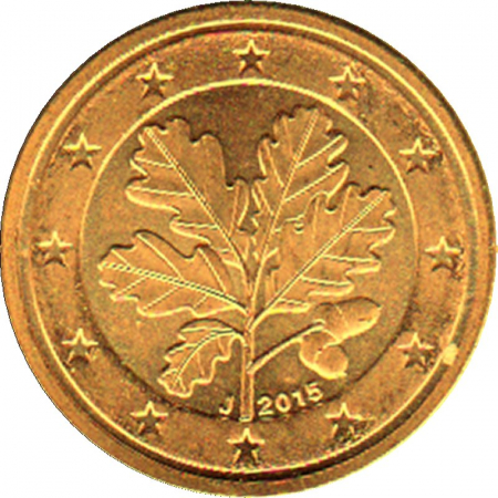 Deutschland - J - 2015 - 2 Cent Kursmünze