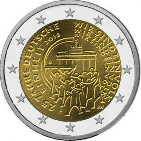 2 € Deutschland - 2015 - F - 25 Jahre Deutsche Einheit