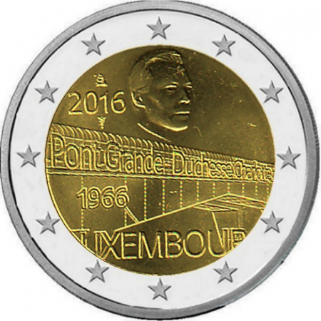 2 € Luxemburg - 2016 - Charlotte Brücke