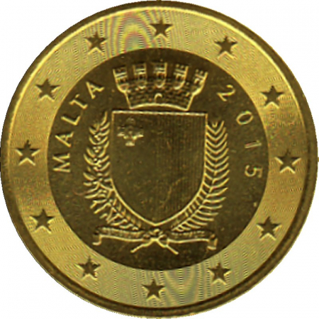 Malta - 2015 - 50 Cent Kursmünze aus KMS