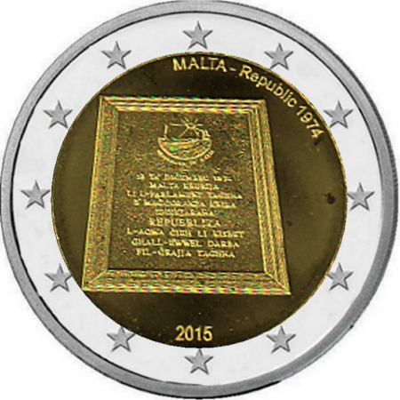 2 € Malta - 2015 - Malta Republik 1974