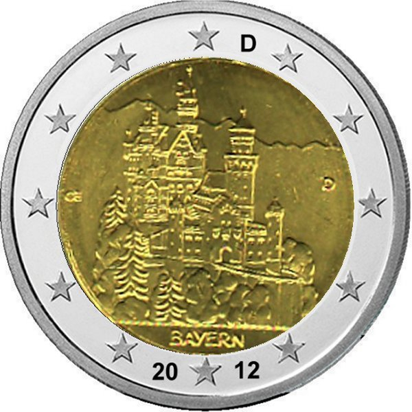 2 € Deutschland - 2012 - D - Schloss Neuschwanstein