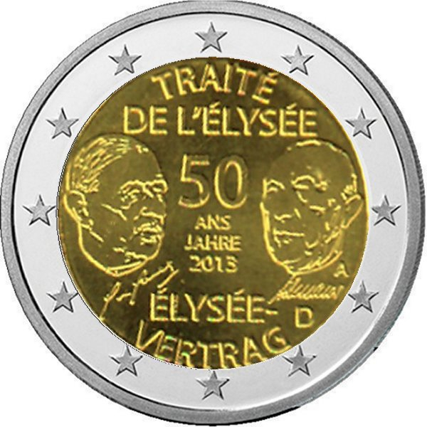 2 € Deutschland - 2013 - A - Élysée Vertrag