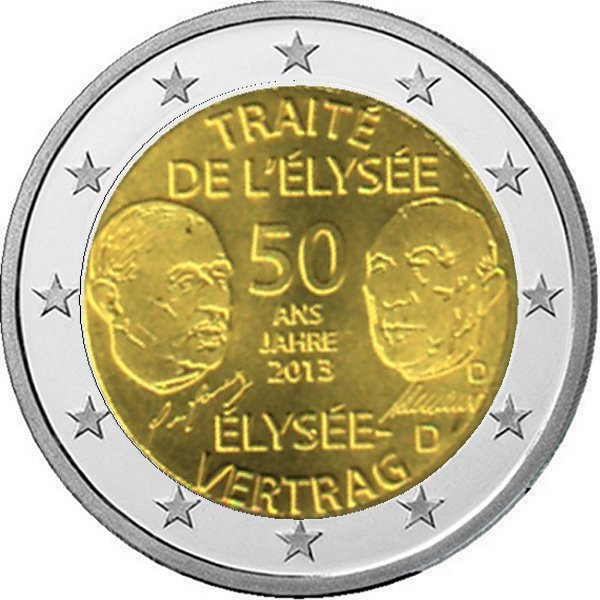 2 € Deutschland - 2013 - D - Élysée Vertrag