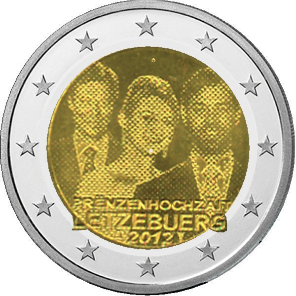 2 € Luxemburg - 2012 - Prinzenhochzeit