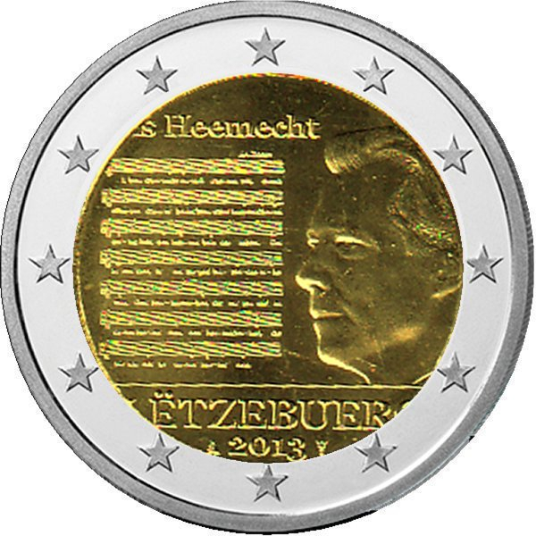 2 € Luxemburg - 2013 - Nationalhymne