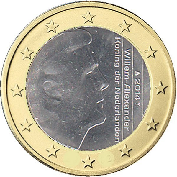 Niederlande - 2014 - 1 € Kursmünze aus KMS