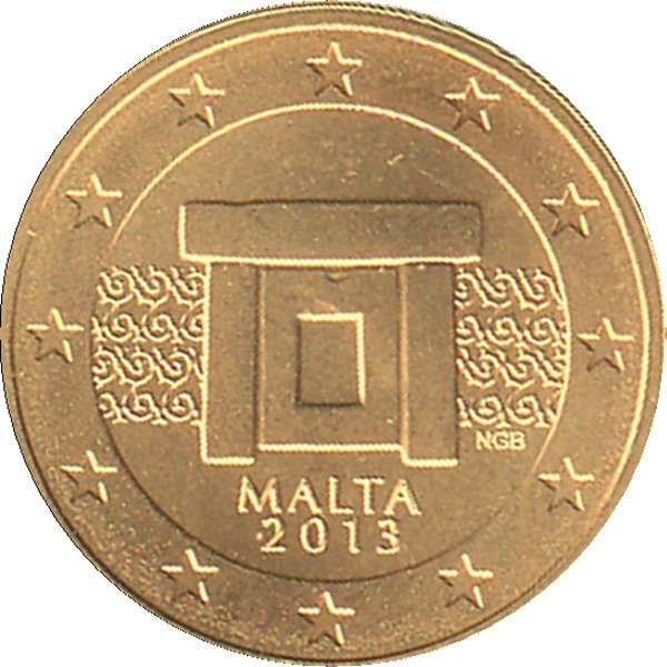 Malta 2013 - 5 Cent Kursmünze aus KMS