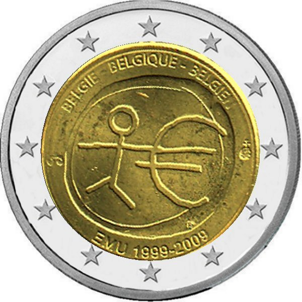 2 € Belgien - 2009 - 10 Jahre Euro