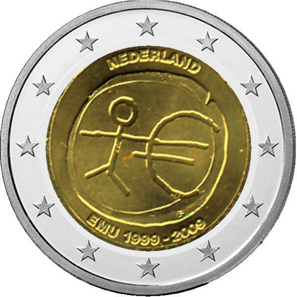 2 € Niederlande - 2009 - 10 Jahre Euro