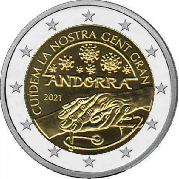 2 € Andorra - 2021 - Wir kümmern uns um Senioren