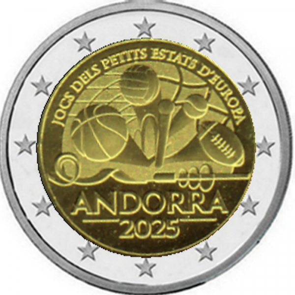 2 € Andorra - 2025 - Spiele der kleinen Staaten