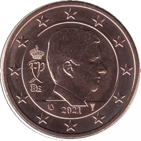 Belgien 2021 - 5 Cent Kursmünze