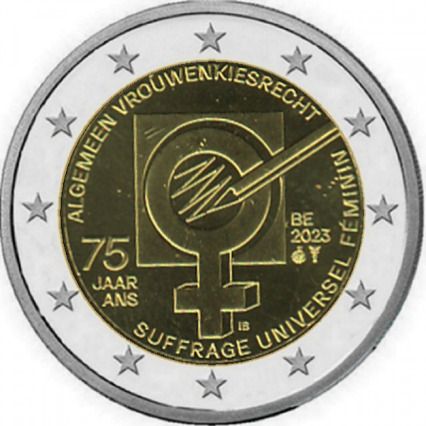 2 € Belgien - 2023 - Frauenwahlrecht (NL)